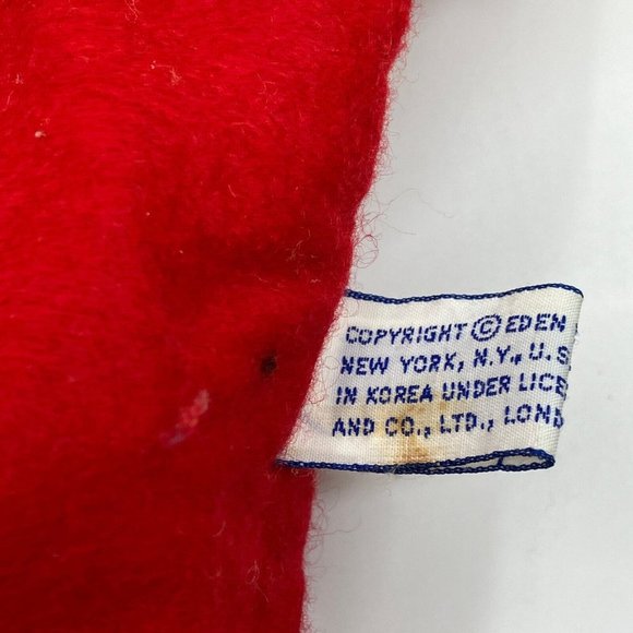 Vintage Paddington Bear  Hand Puppet Plush Sears Red Coat and Yellow Hat - Picture 9 of 10